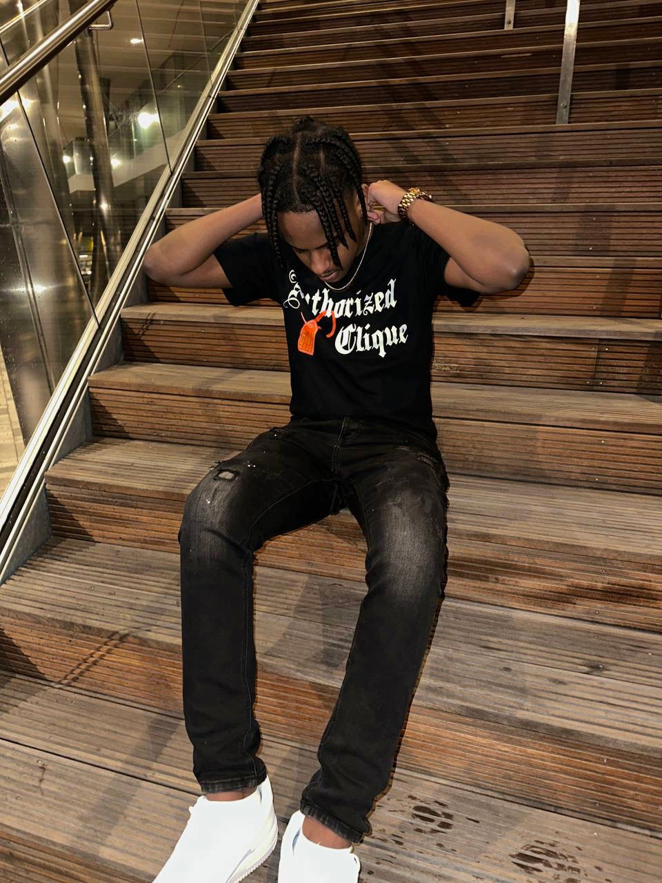 Authorized Clique T shirt - Black