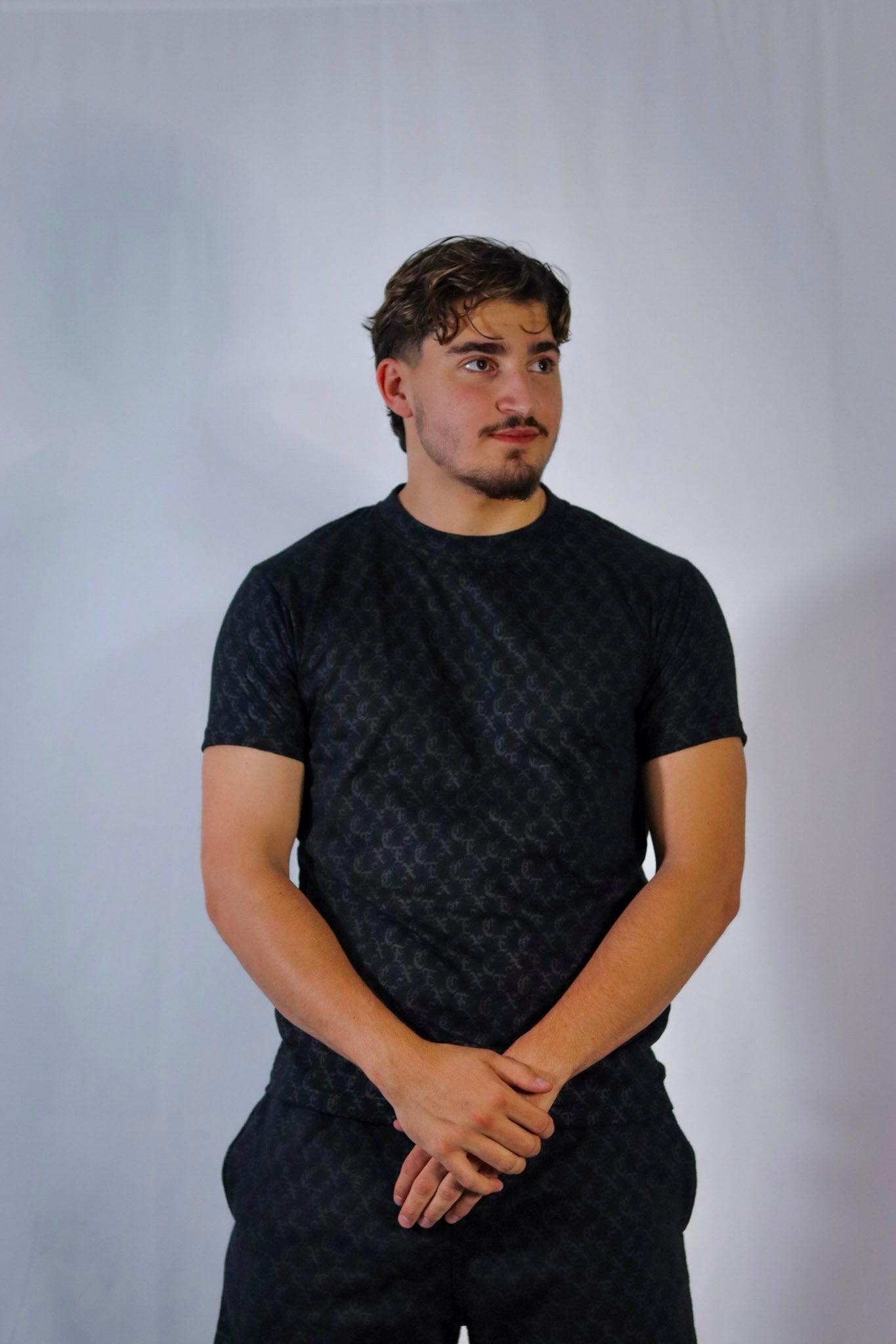 Black Monogram - T-shirt & Shorts