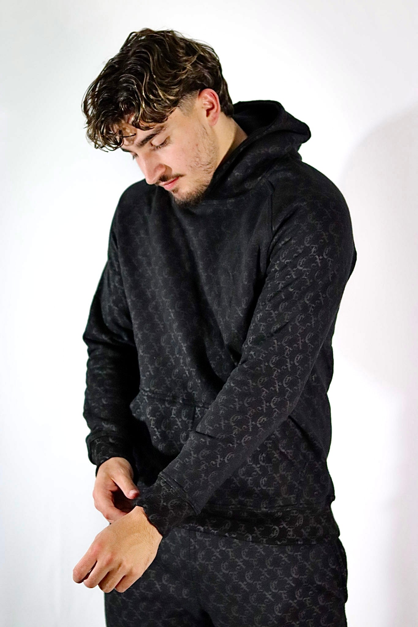 Black Monogram - Hoodie