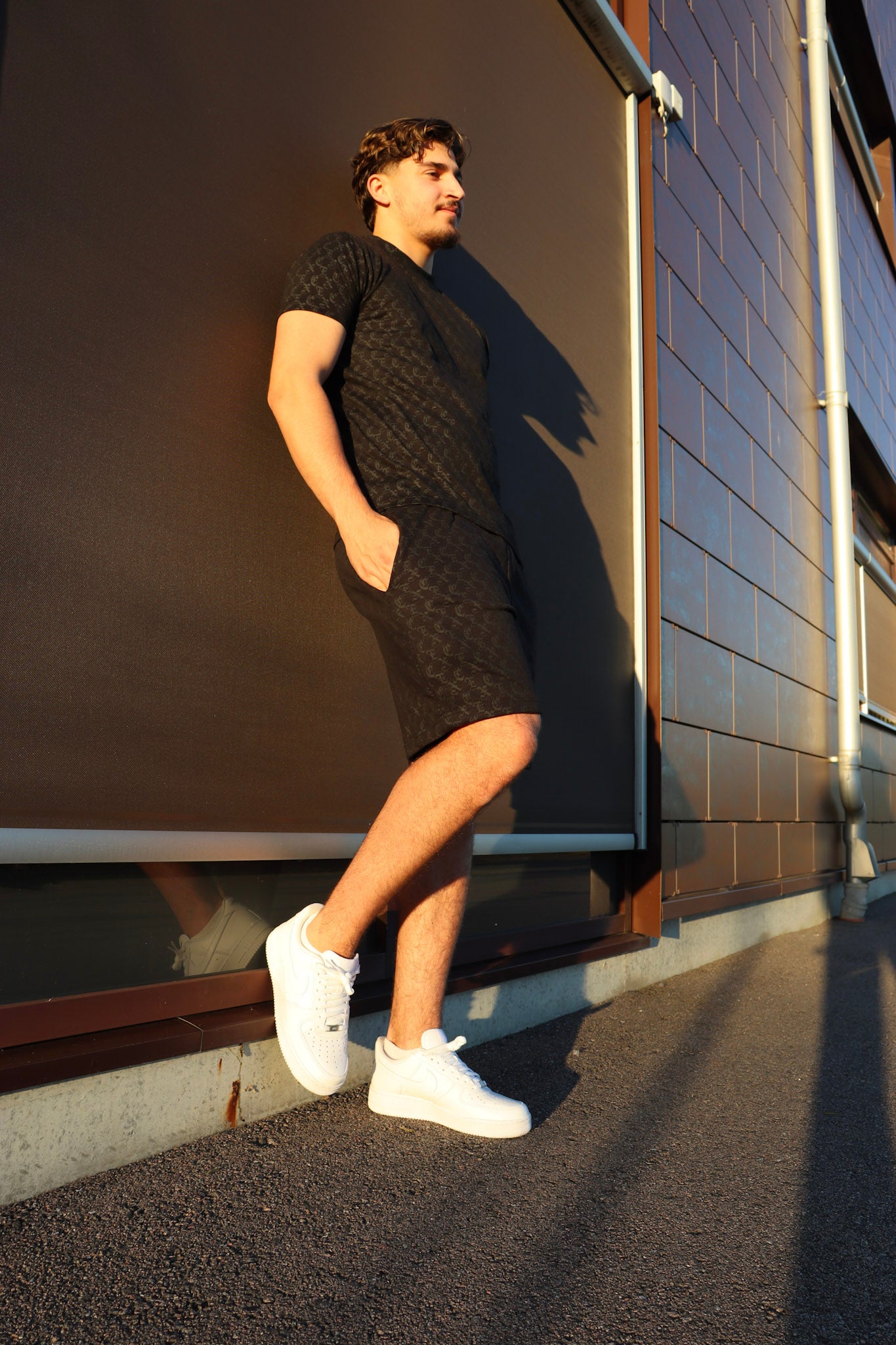 Black Monogram - T-shirt & Shorts