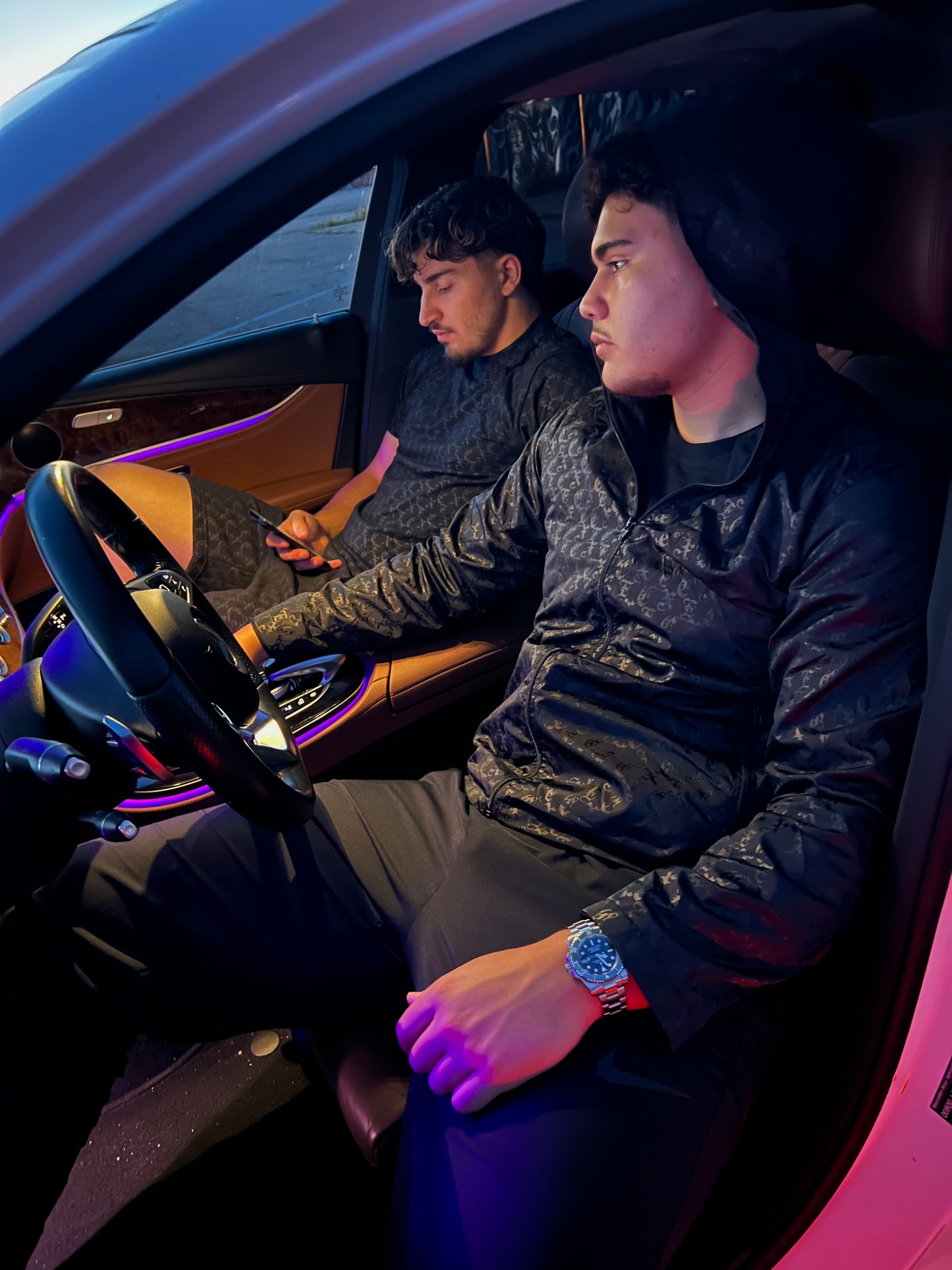 Black Monogram - Windbreaker