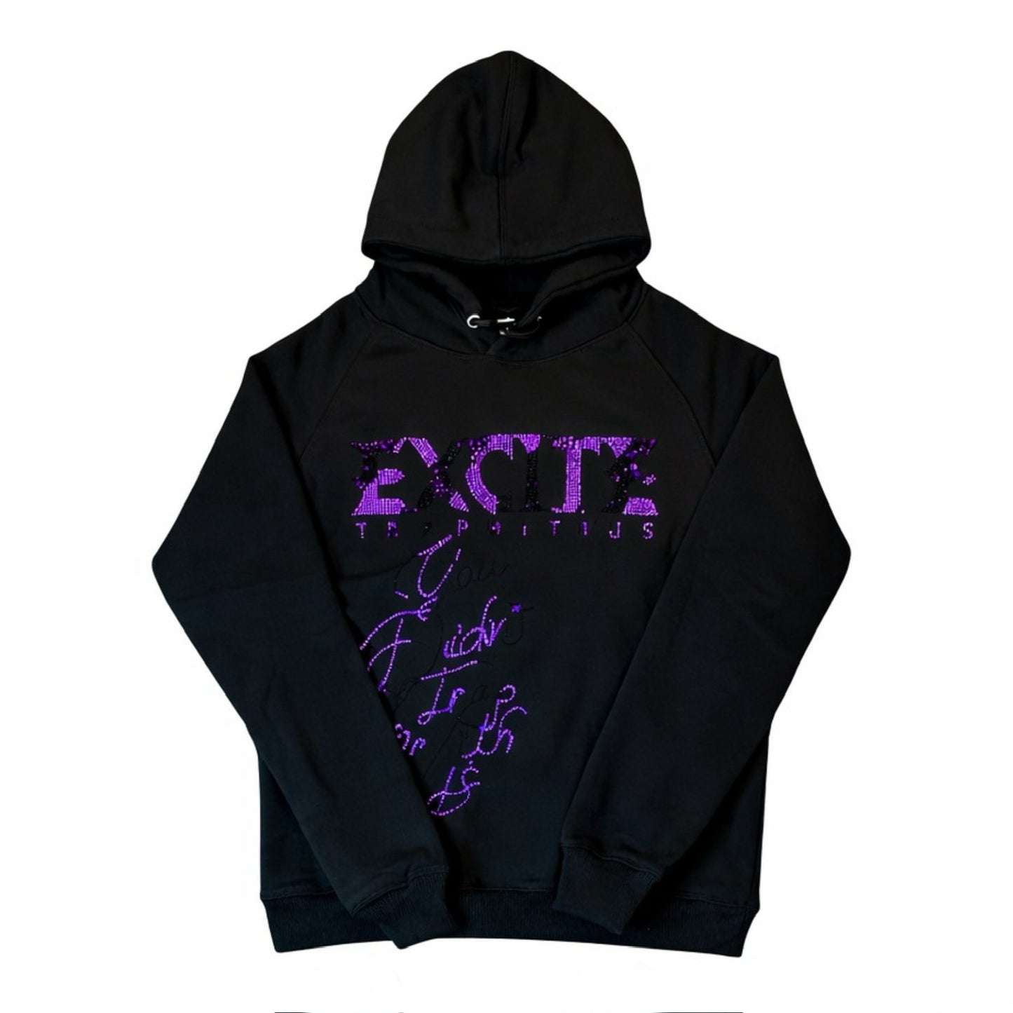 Purple Rhinestone Core - Hoodie