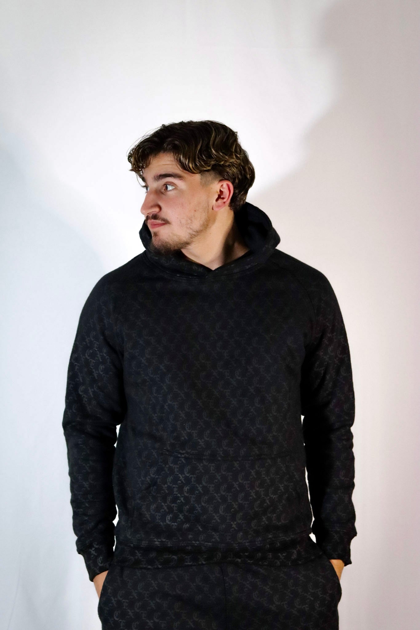 Black Monogram - Hoodie