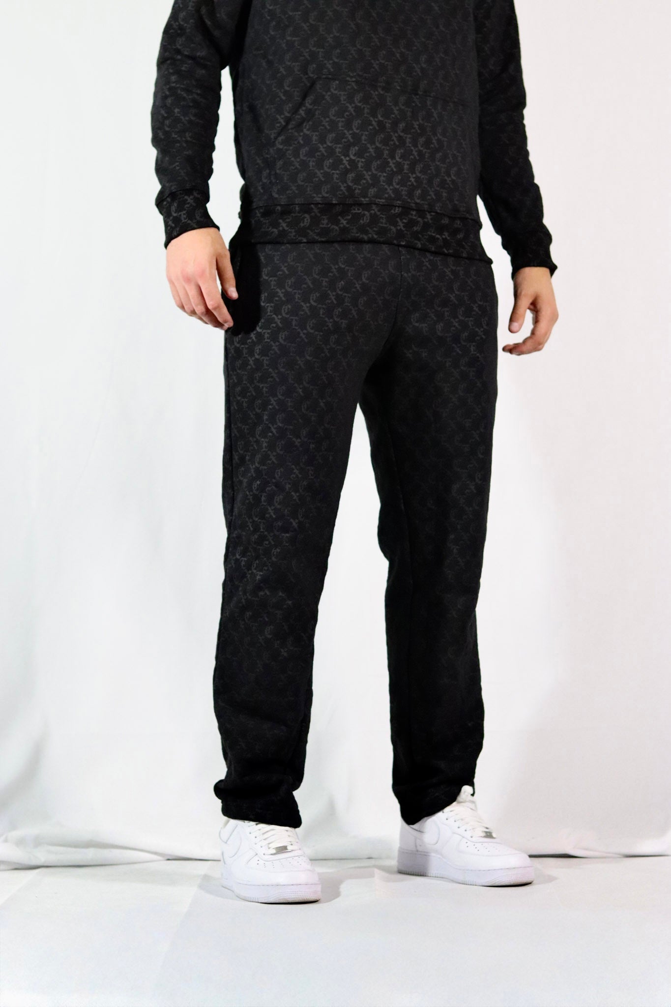 Black Monogram - Sweatpants