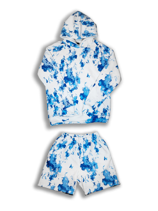 Blue Monogram - Hoodie & Shorts