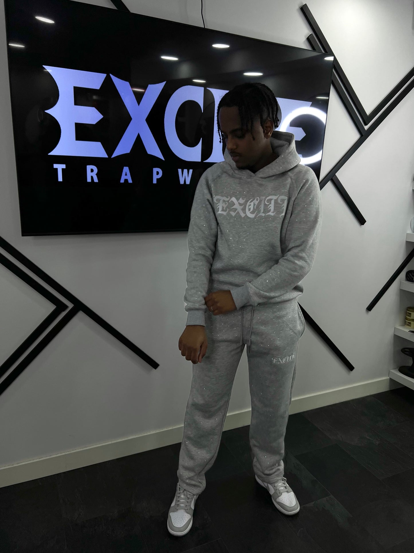 Excite Diamond Grey - Hoodie